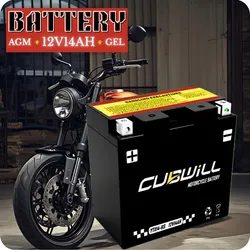 Ytx14-BS 12V 12ah AGMMotorcycleBattery forHondaCbr600fCbr900rr Suzuki Gsx1300r Hayabusa Kawasaki Zx-14 Ideal for South America Southeast Asia Market