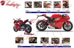 Full Set of Carbon FiberMotorcycleAccessoryParts for Ducati Panigale V4