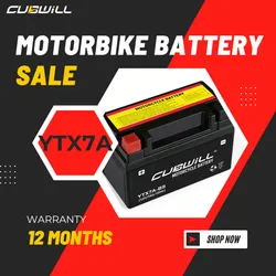 Bateria AGM Ytx7a-BS 12V 6ah Para Moto Sin Mantenimiento MotobikePartsMotorcycleBattery Compatible ConHondaVfr400rYAMAHA Cygnus Xc125 Suzuki Gsx-R250r