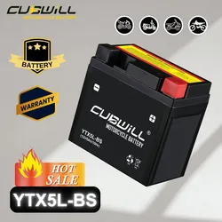 Ytx5l-BS 12V 5ah Ytz5s Maintenance Free AGMMotorcycleBattery forHondaSuperCubC125Pcx125