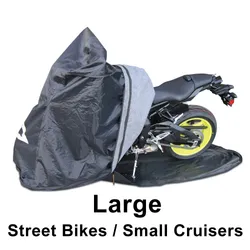 MotorcycleAccessory for Sport Bikes, Small Cruisers Large Totally EnclosedMotorcycleCover