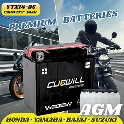 Ytx14-BS AGM 12V Maintenance FreeMotorcycleBattery for HondaXL600VTransalpSuzuki V-Strom 650 Kawasaki Versys Fit for Mexico Brazil Latin America Distributo