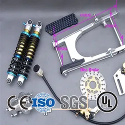 Original CT70 Bike Swing Arm Kits forHondaMonkeyMotorcycleRear Flat Fork Aluminum Alloy Rocker Arm Z50 MotorbikeParts