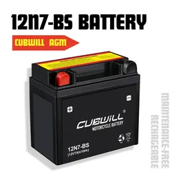 12n7-BS 12n7-4b 12n7-3A AGM 12V 7ahMotorcycleBattery MotorbikePartsReplacement for Suzuki Skydrive125HondaBeat 110