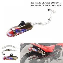 Enduro Full Exhaust Pipes Exhaust Muffler System forHondaCrf150fCrf230fCrf2003-2016