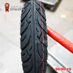 90/90-10 50j TubelessMotorcycleTires Urban Scooter TytreHondaDunk50cc