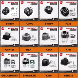 INDIANMotorcyclePartsfor BAJAJ CT100 DISCOVER100 SHINE UNICORN PULSAR TVSHondaHERO 100 125 150200250ccMotorcycleEngine Cylinder Block Piston Ring Kit