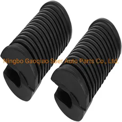 MotorcycleFoot Pegs Plate Foot Pedal Cover Rubber Footrest Pad for Suzuki GS 125