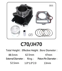 MotorcycleSparePartMotorcycleCylinder Block Kit forHondaC70(JH70)