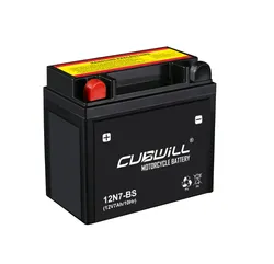 12n7-BS Aki Motor 12V 7ah AGM Kering UntukHondaScoopy110YAMAHA Fino 125Vario150 LED MotorbikePartsFactory WholesaleMotorcycleBattery