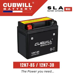 12n7-BS Aki Motor Ytx7l-BS 12V 7ah AGM Free Maintenance UntukHondaVario125 Beat110YAMAHA Mio 125 Mio Soul Gt MotorbikePartsMotorcycleBattery