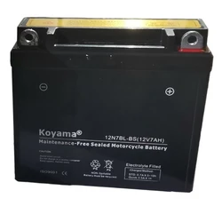 12n7bl-BS-Mf Koyama Sealed Maintenance Free Battery PowersportMotorcycleBattery