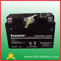 12V 9ahMotorcycleRiding Mower Battery ATV Motor Battery Yt9b-Bs