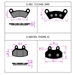 MotorcycleSparePartsBrake Pads Front and Rear Carbon Fiber For SUZUKI DR200,YAMAHAXT225,YAMAHAXTZ125K, YUMBO DAKAR150 KAWASAKI with ECE,DOT,CCC