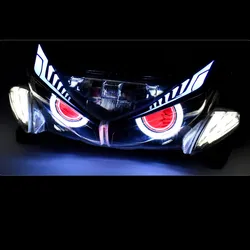 ModifiedYAMAHANvxAerox155MotorcycleLED Headlight Turn Signal Luces PARAMotorcycleSpotlight