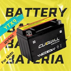 Ytx9-BS High Temperature Resistant AGM 12V 8ahMotorcycleBattery for Honda Cbr600f CB400sf Kawasaki Z800 Z900 Suzuki Gsxr600YAMAHAFzr400rrKtm Duke 200 Ktm