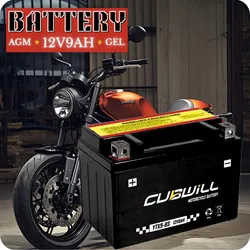 Reliable 12V AGMMotorcycleBattery Ytx9 12V8ah Maintenance Free forHondaCB400Sf Kawasaki Z800 Z900 Suzuki Bandit 400 YAMAHA Sr400 Ktm Duke 200/390 BMW G310r