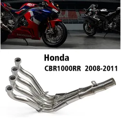 Stainless Steel TitaniumMotorcycleDual Exhaust Header Downpipes for Cbr1000rrFireblade, Cbr1000r
